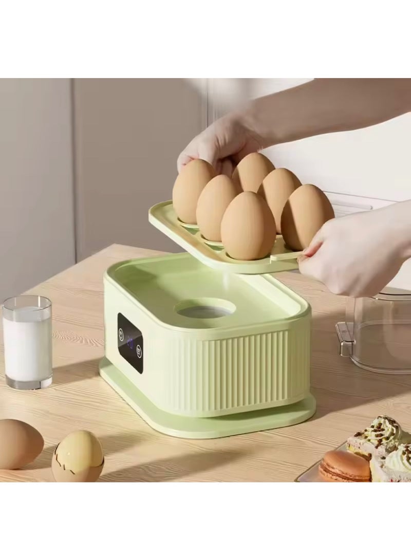 توبي طباخ بيض كهربائي TB-972 - سعة 6 بيضات، 200 واط طهي سريع، أوضاع طهي ناعم/متوسط/قاسٍ مع غطاء شفاف - Image 5